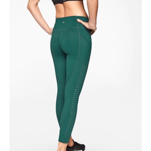 Athleta Pants - Athleta Contender Laser Cut 7/8 leggings, SP